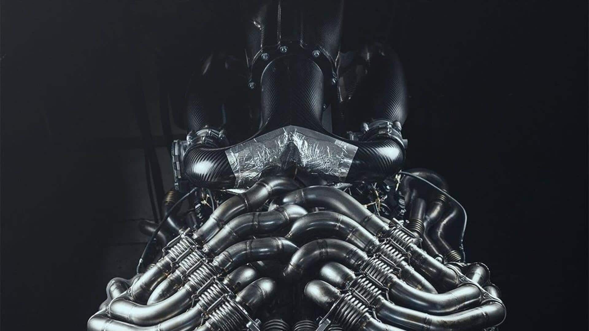 This hypercar packs the wildest looking V12 engine ever