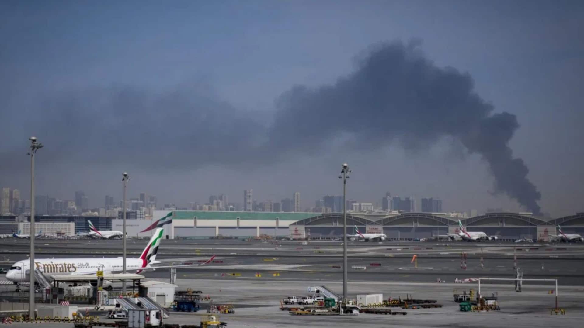 Dubai: Airport fire breaks out after drone hits fuel tank