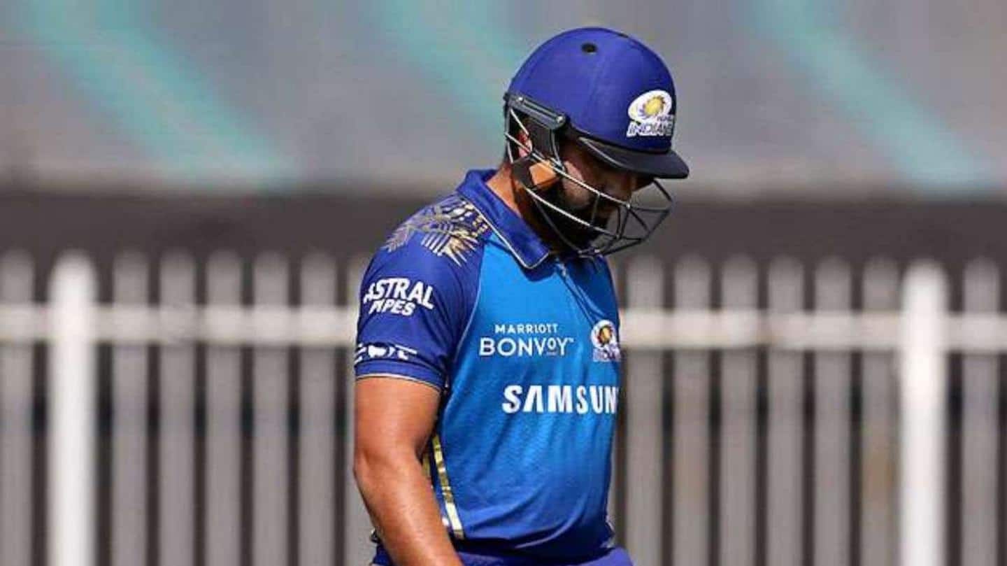 Hamstring injury has forced Rohit to miss recent IPL games Hamstring injury has forced Rohit to miss recent IPL games