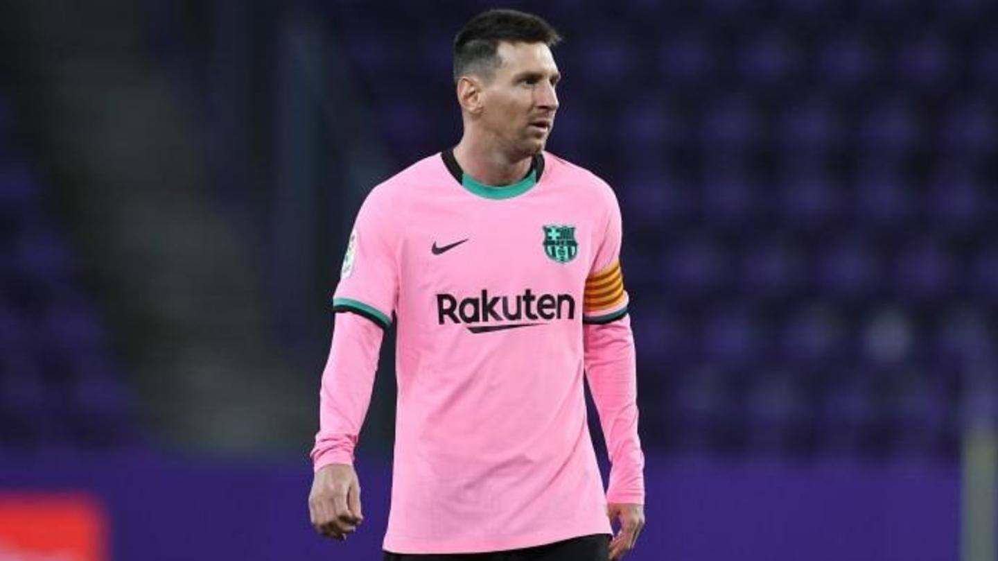 A historic feat for Messi A historic feat for Messi