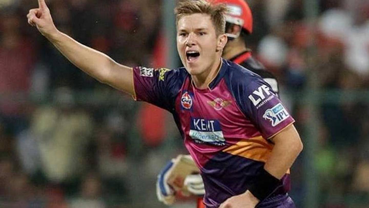 Zampa has previously played for the Rising Pune Supergiant Zampa has previously played for the Rising Pune Supergiant