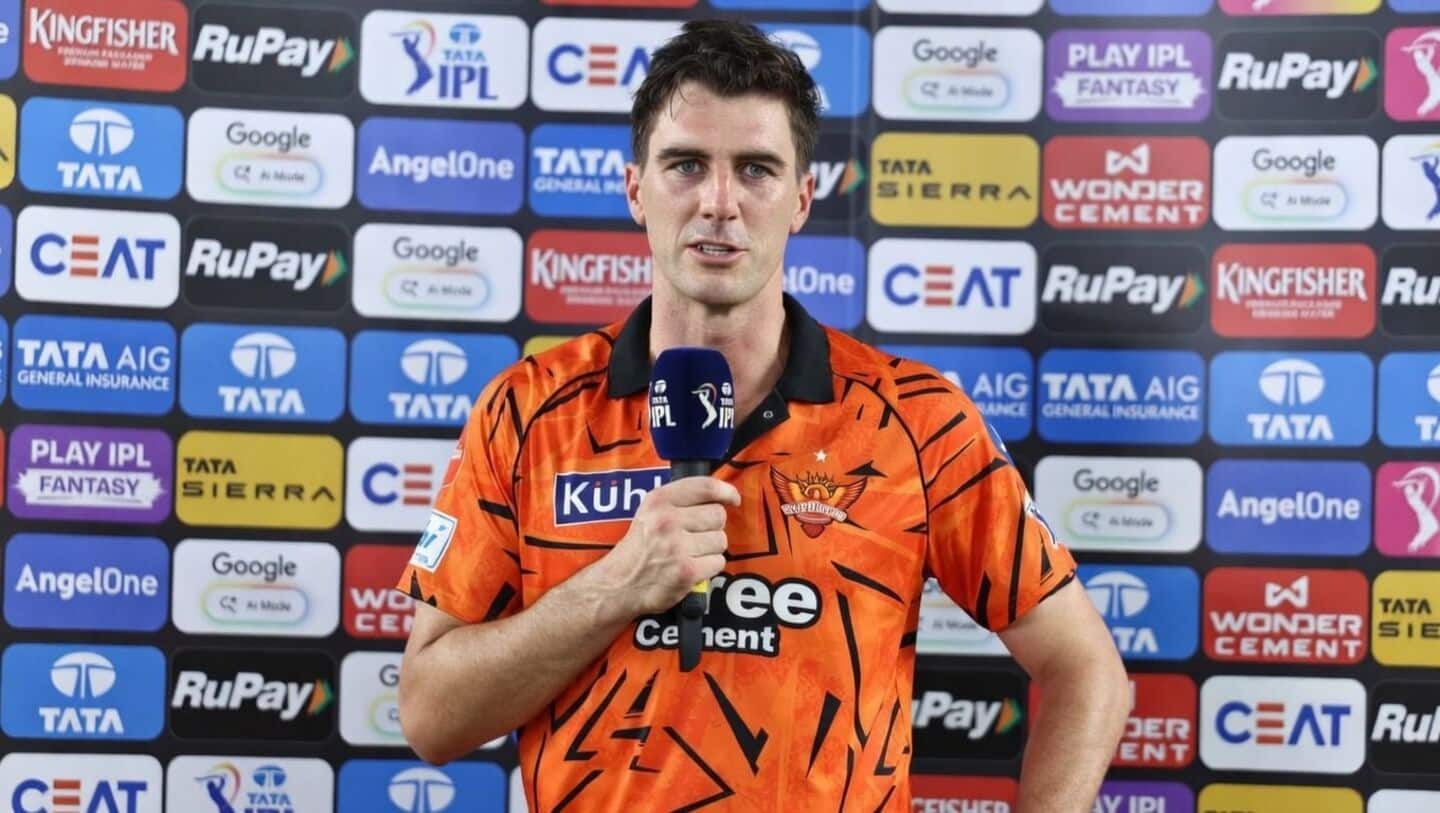 SRH captain Pat Cummins fined ₹12 lakh: Here's why