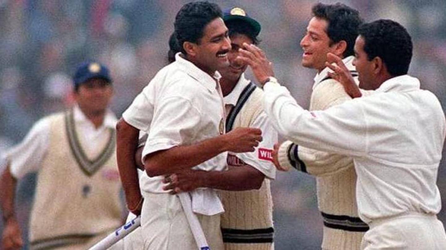 One of the two bowlers to take ten wickets (innings) One of the two bowlers to take ten wickets (innings)