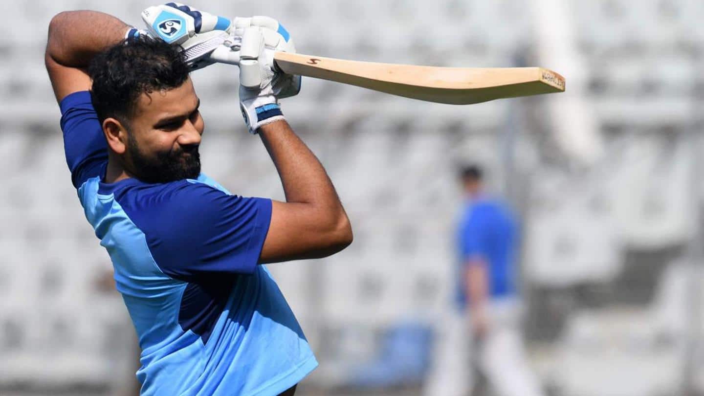 Rohit has been training at the NCA after returning home Rohit has been training at the NCA after returning home