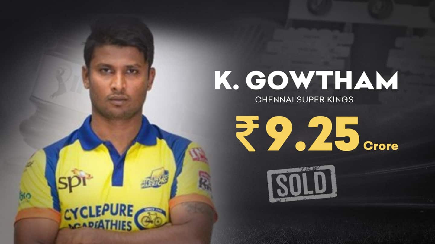 IPL 2021 Auction: K Gowtham becomes most-expensive Indian uncapped player