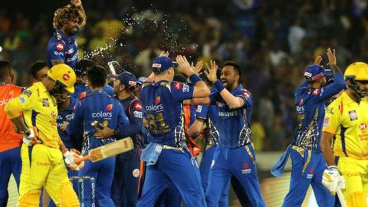 A record fourth IPL title for Mumbai Indians A record fourth IPL title for Mumbai Indians