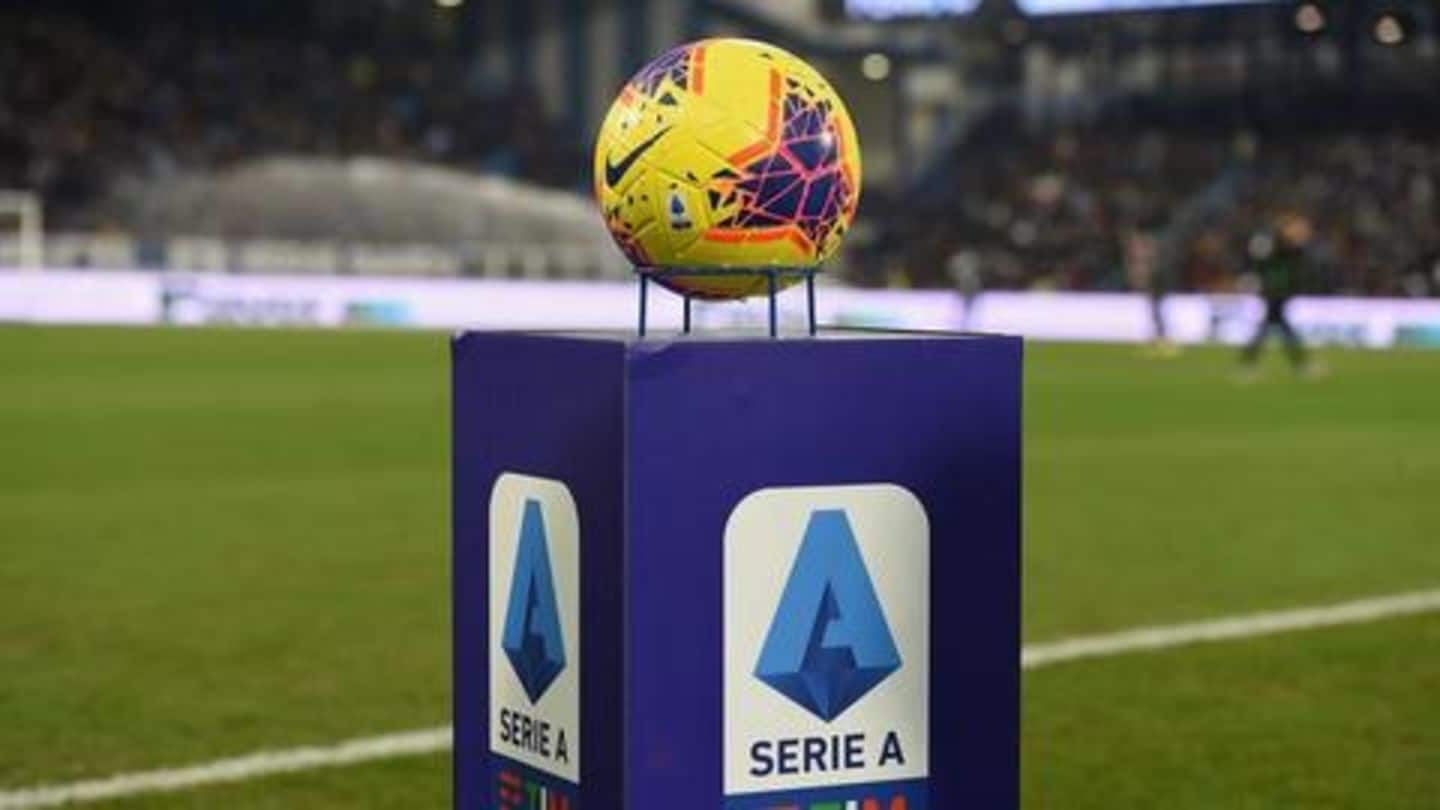 Coronavirus outbreak: Serie A teams to resume training