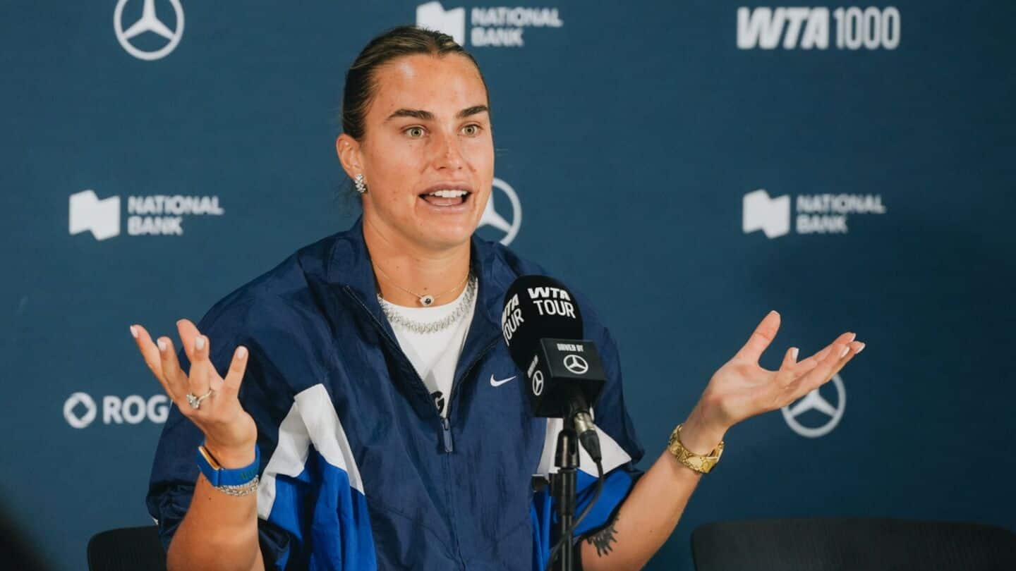 'Support it,' says Aryna Sabalenka on WTA's sex-testing rule