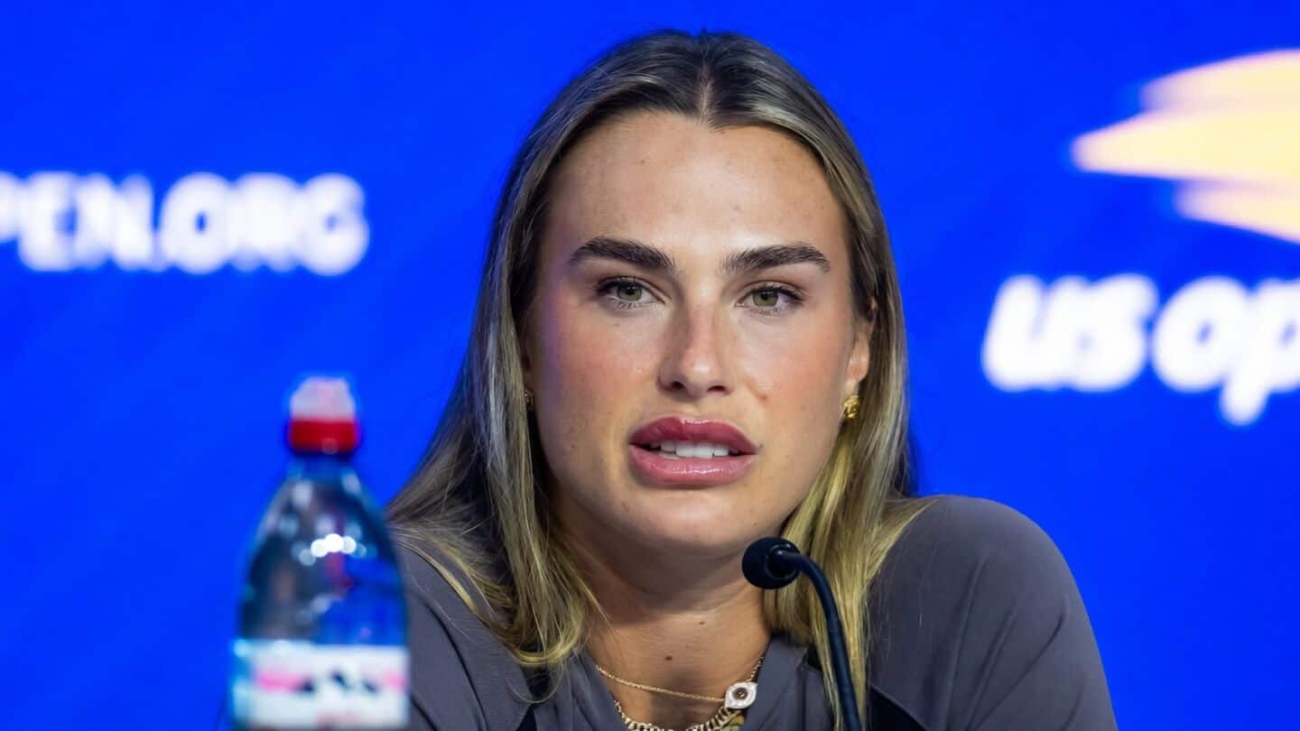 US Open: Aryna Sabalenka loses cool over 'partying' question