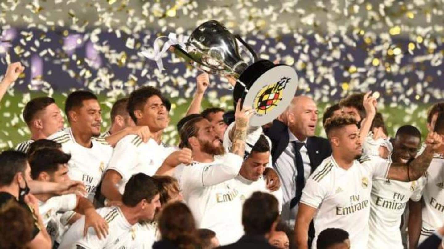 Real Madrid clinched 34th title, Barca finish second Real Madrid clinched 34th title, Barca finish second