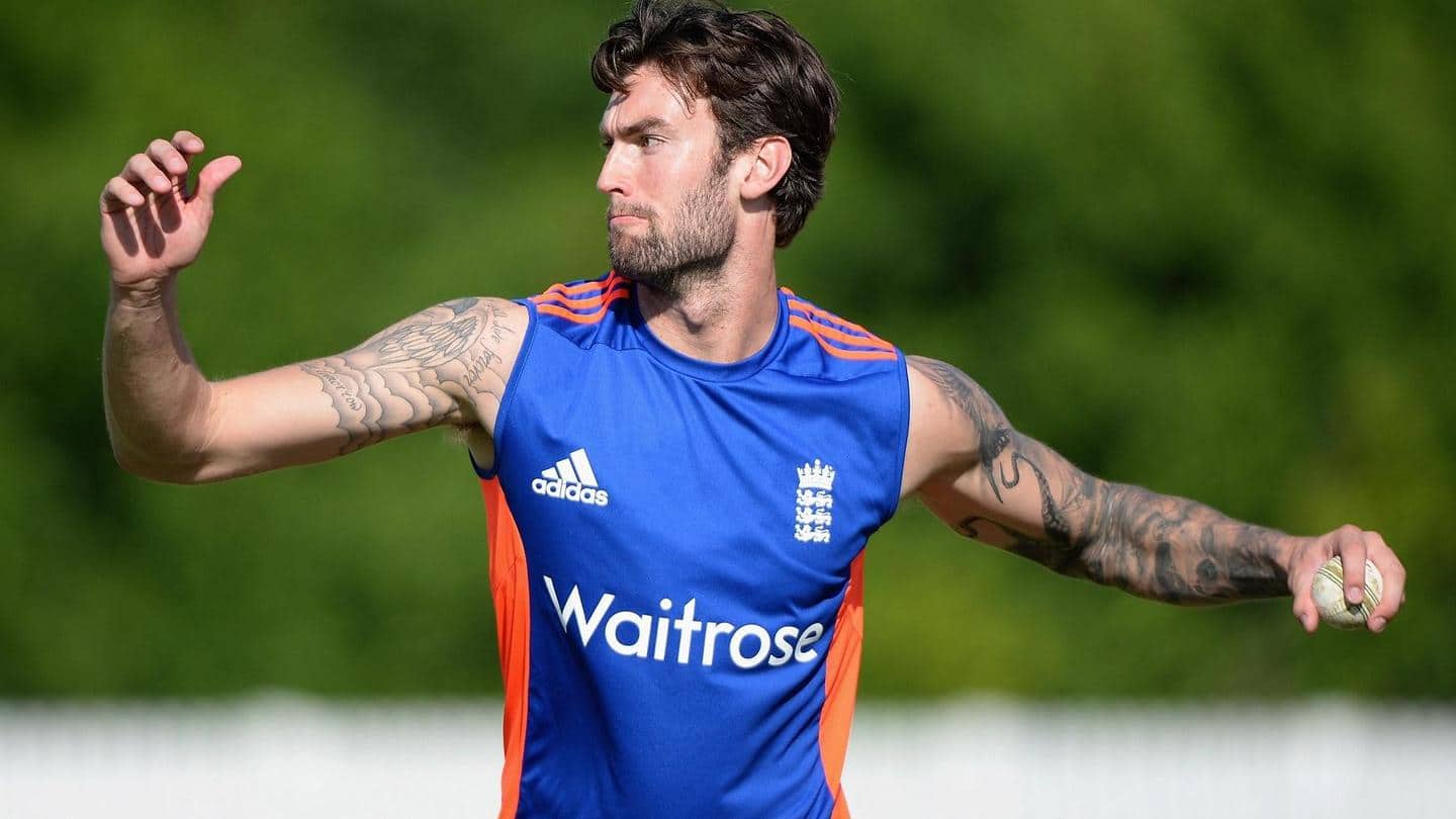 Reece Topley returns to the side after 2016 Reece Topley returns to the side after 2016