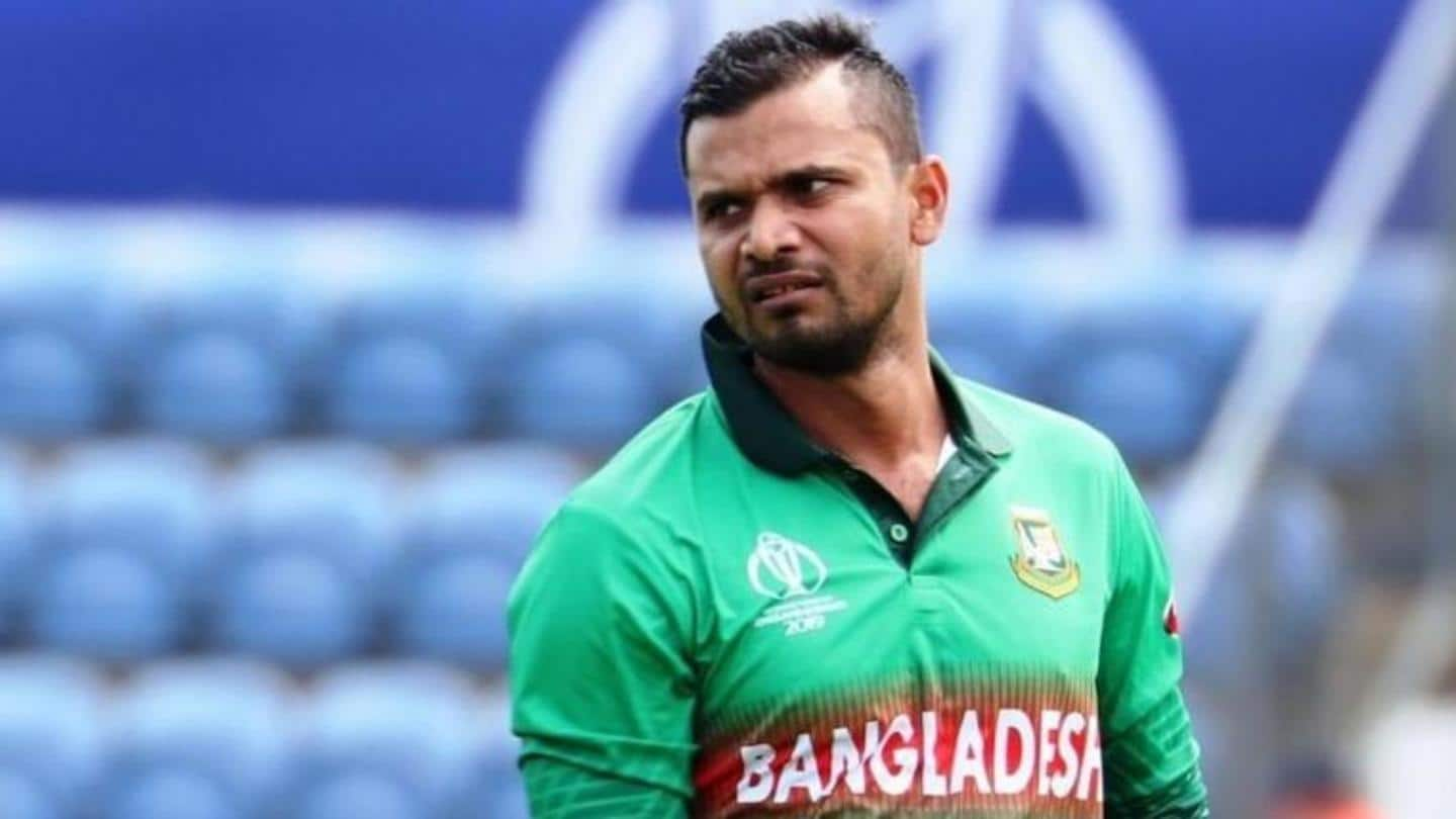 Coronavirus outbreak: Mashrafe Mortaza tests positive for COVID-19