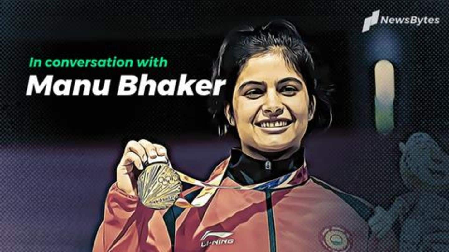 #NewsBytesExclusive: Manu Bhaker hopeful of medal in Tokyo Olympics