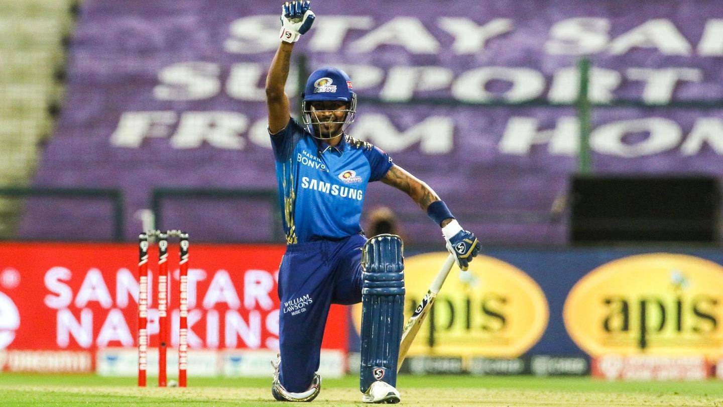 IPL: Hardik Pandya takes a knee for 'Black Lives Matter'