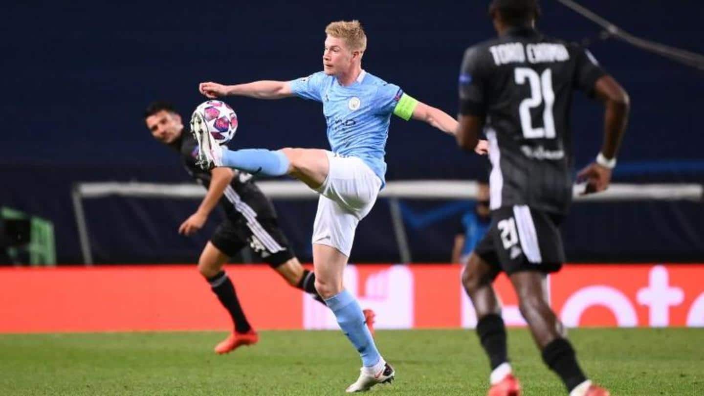 De Bruyne's contribution for Manchester City De Bruyne's contribution for Manchester City