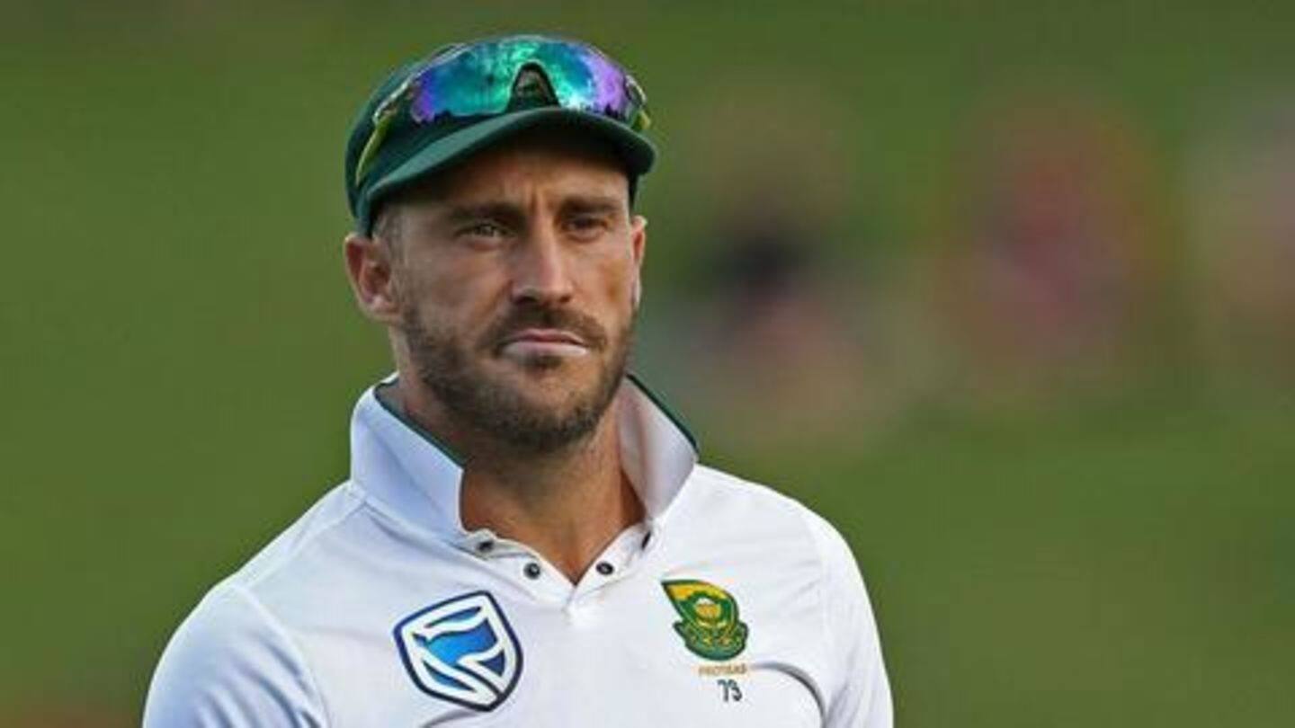 Quinton was expected to replace Faf as Test captain Quinton was expected to replace Faf as Test captain