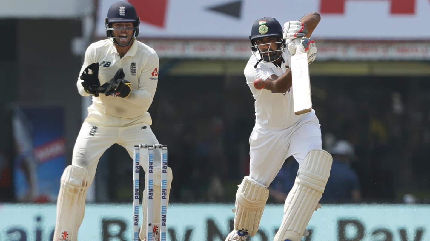 India vs England: Ton-up Ashwin helps India set 482-run target