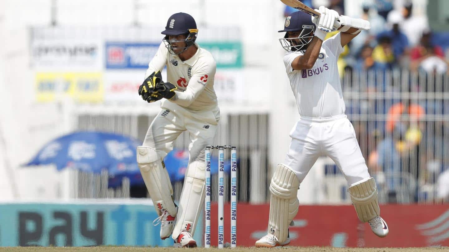 Rahane brought stability in the Indian innings Rahane brought stability in the Indian innings
