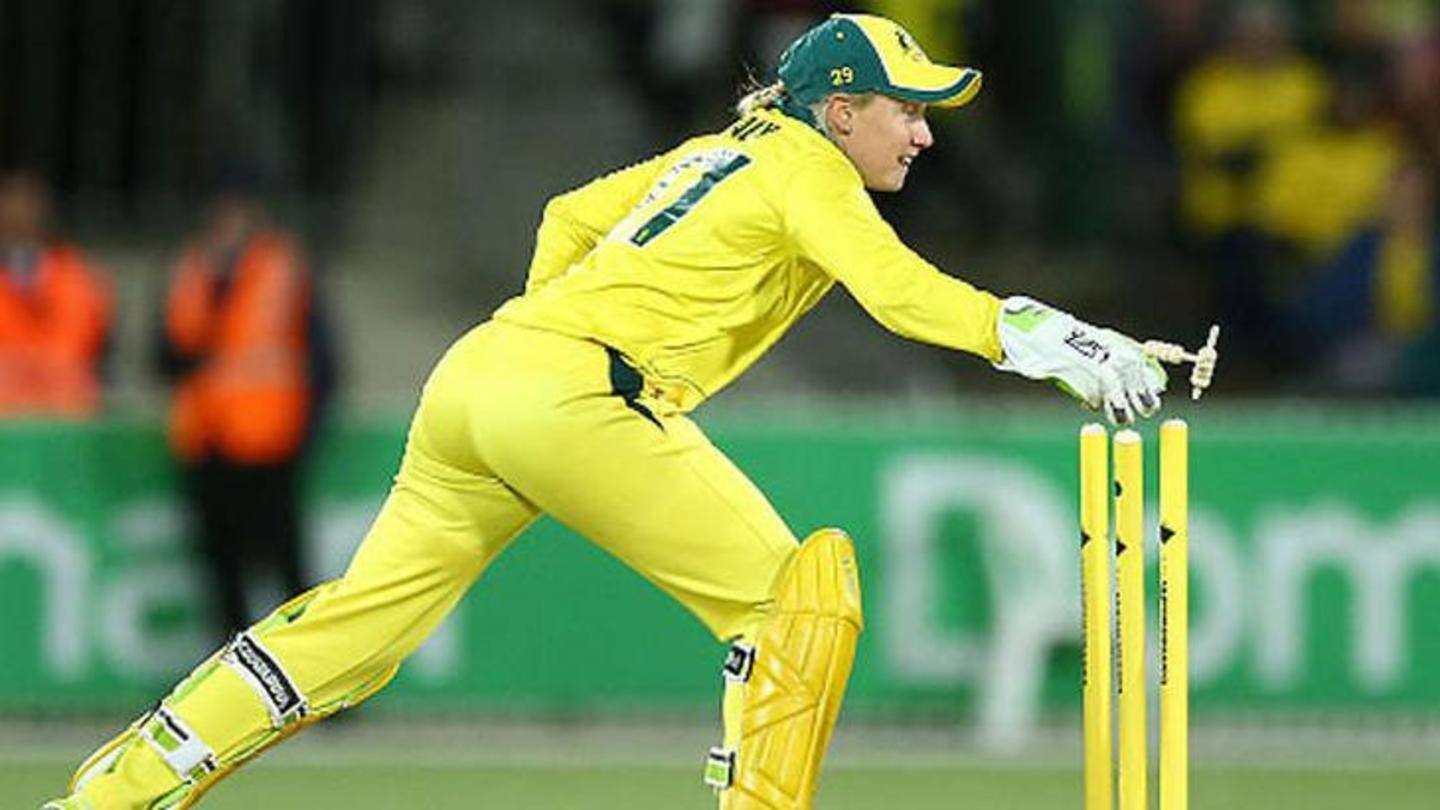 Wicket-keeper Alyssa Healy breaks Dhoni's record of most T20I dismissals