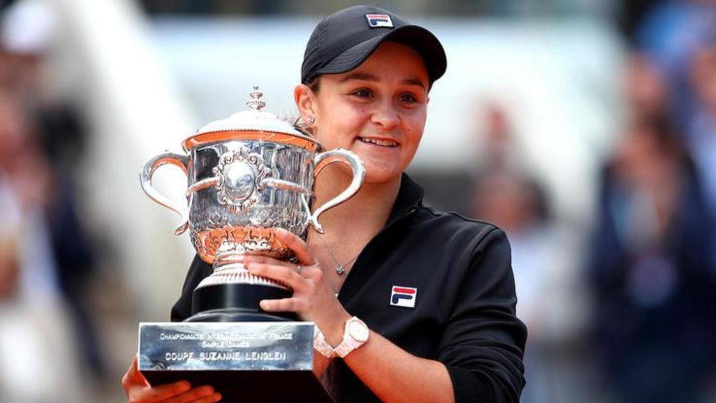 Barty won the French Open in 2019 Barty won the French Open in 2019