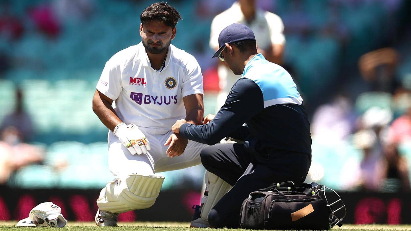 #SCGTest: Pant survives injury scare, could bat on Day 5