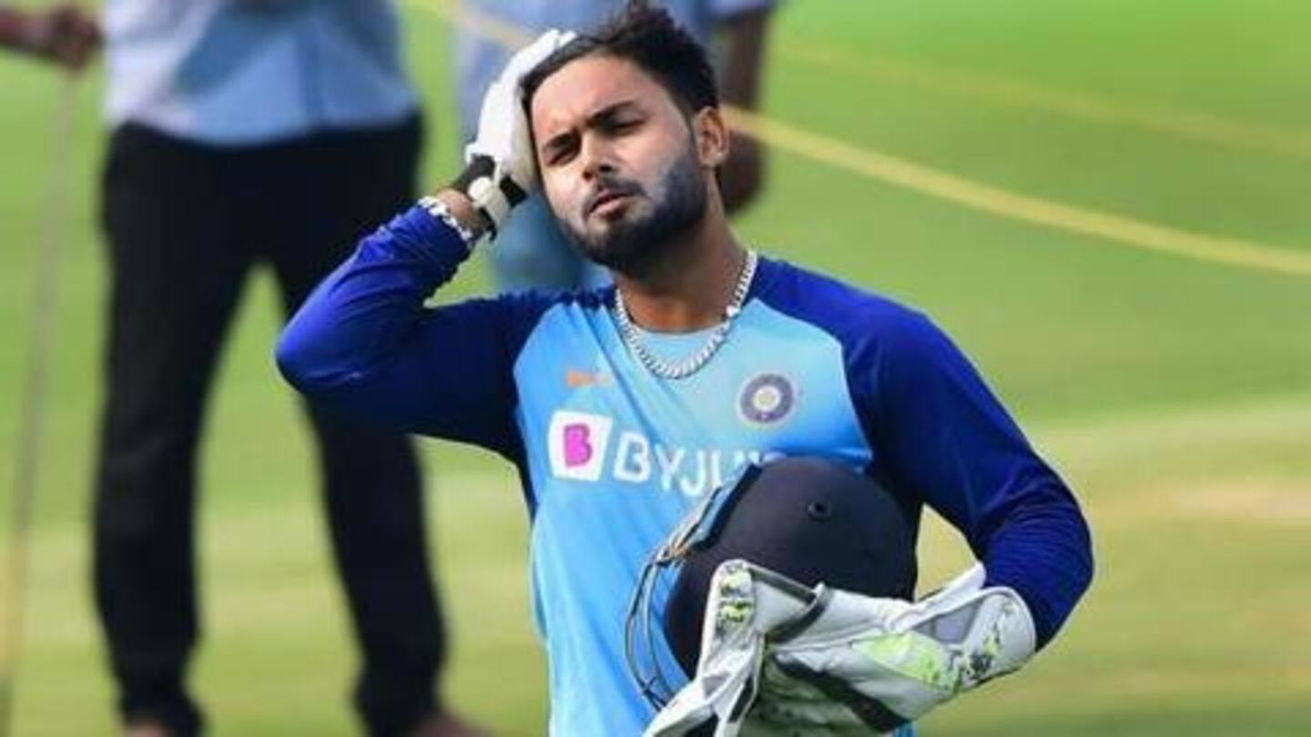 Pant was dropped after the Australia series Pant was dropped after the Australia series