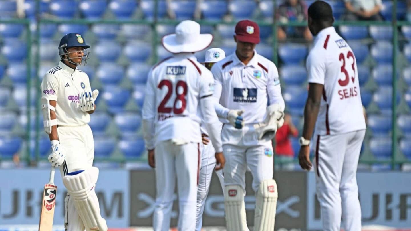 WI's Jayden Seales fined for inappropriate throw at Yashasvi Jaiswal