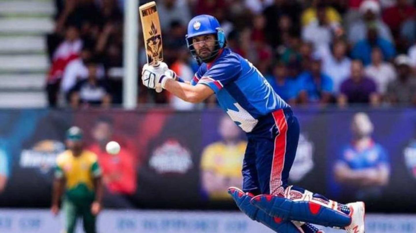 Yuvraj competed in foreign leagues after retiring Yuvraj competed in foreign leagues after retiring