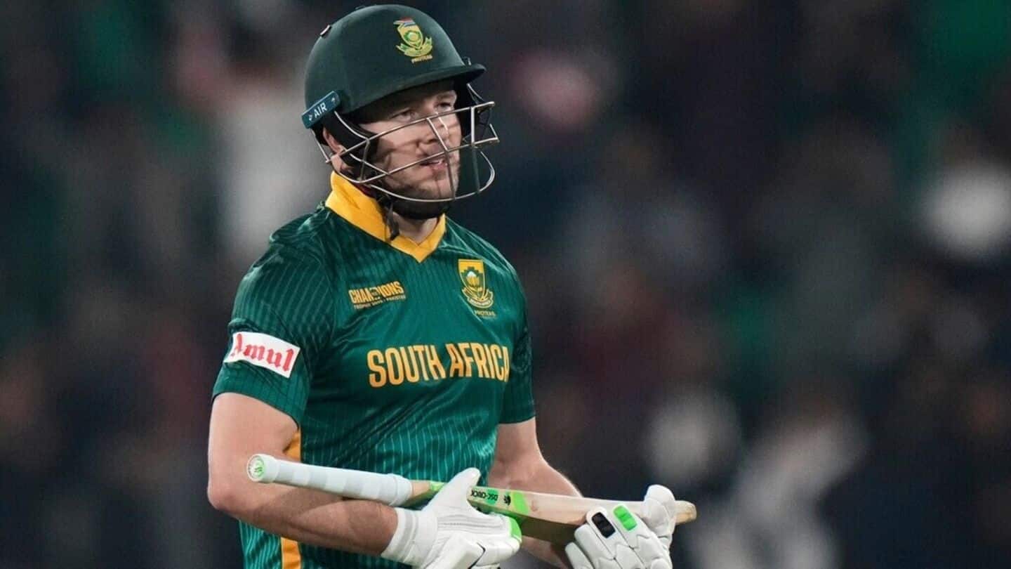 David Miller ruled out of England T20I series: Here's why