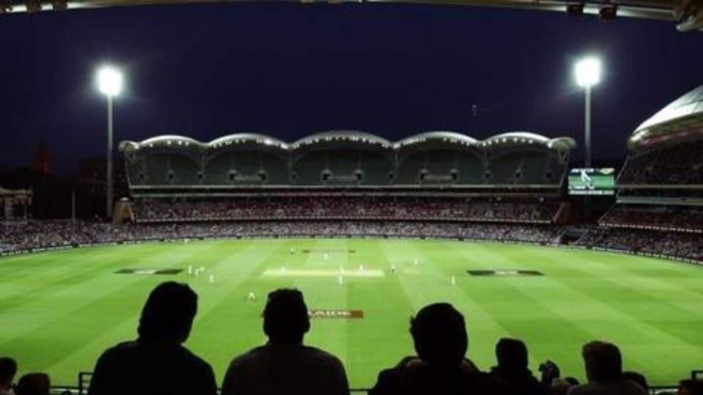 Pink-ball Test is played with floodlights on Pink-ball Test is played with floodlights on
