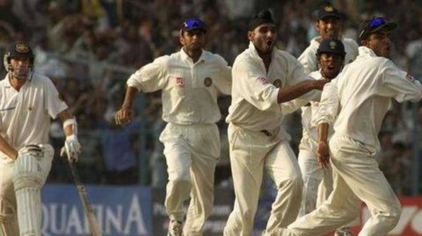 When India toppled the invincible Australians in 2001