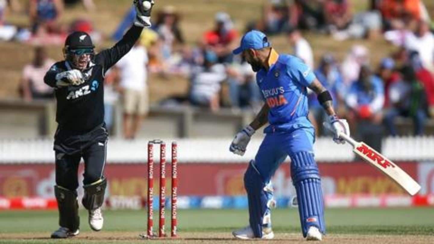 NZ vs IND: Virat Kohli's sturdy deadlock against leg-spinners