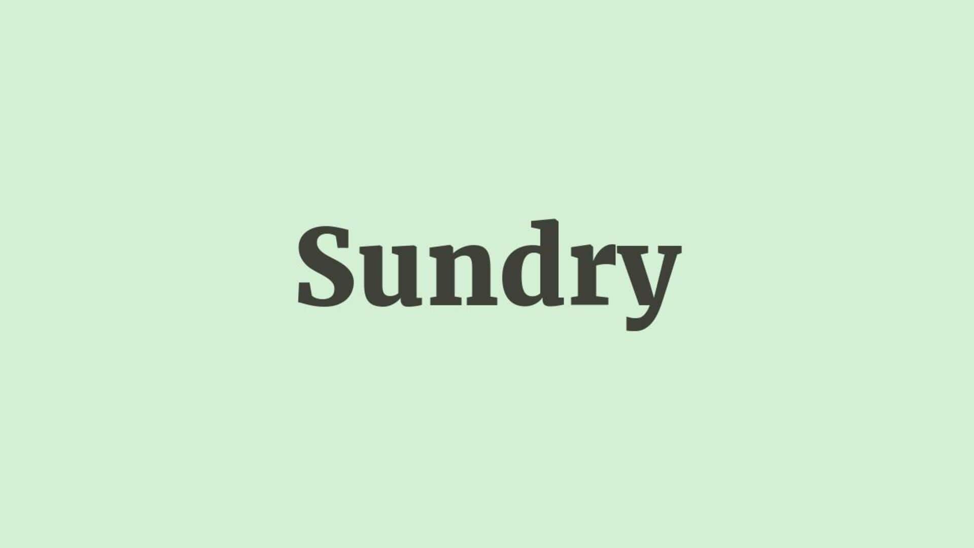 Word of the Day: Sundry