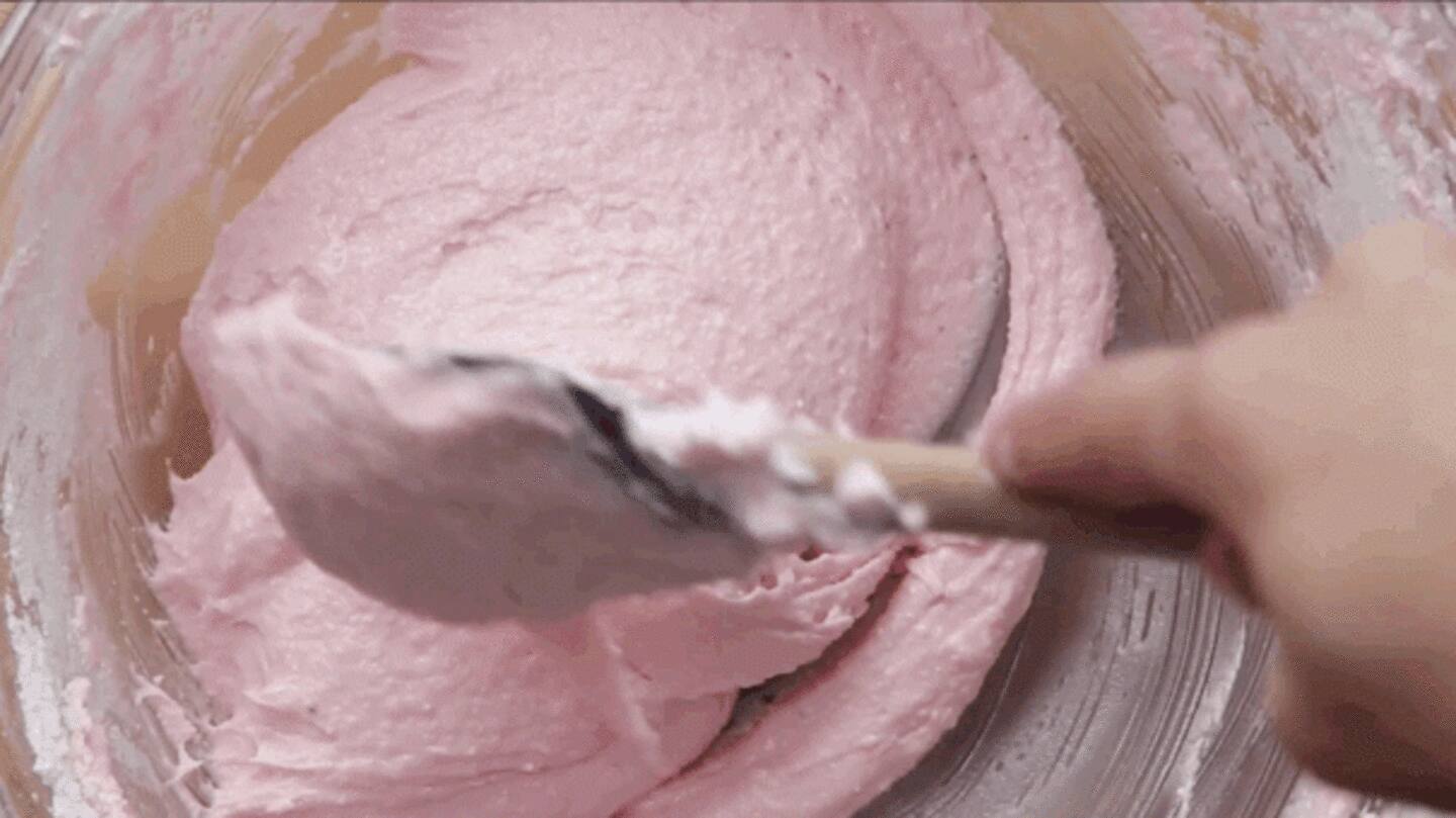 Preparing macaron cookies Preparing macaron cookies