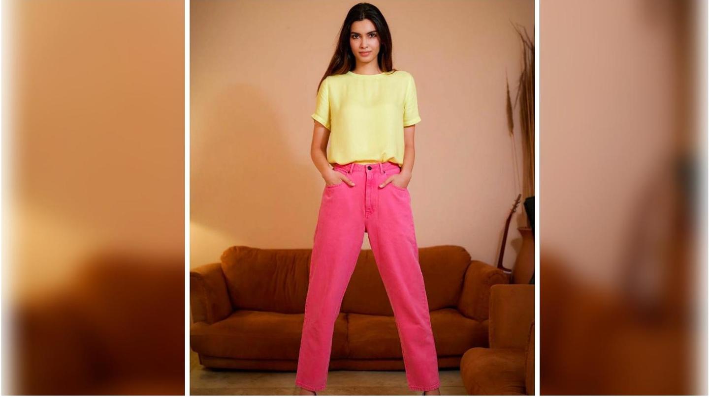 Yellow top with peach lower Yellow top with peach lower