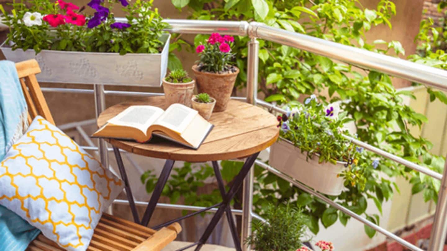 How to add a comfortable seating space in the balcony