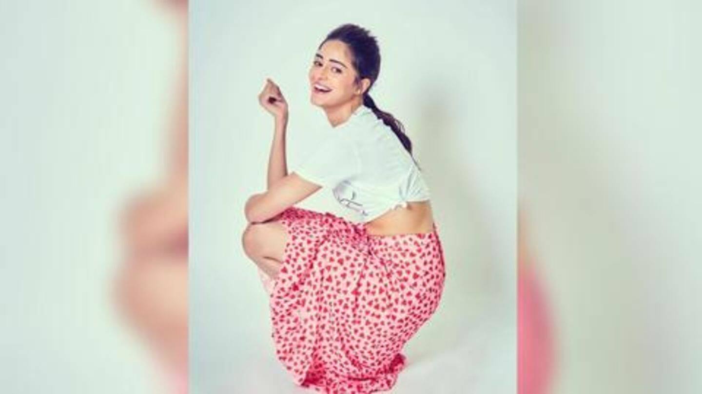 White tee and pink printed skirt White tee and pink printed skirt