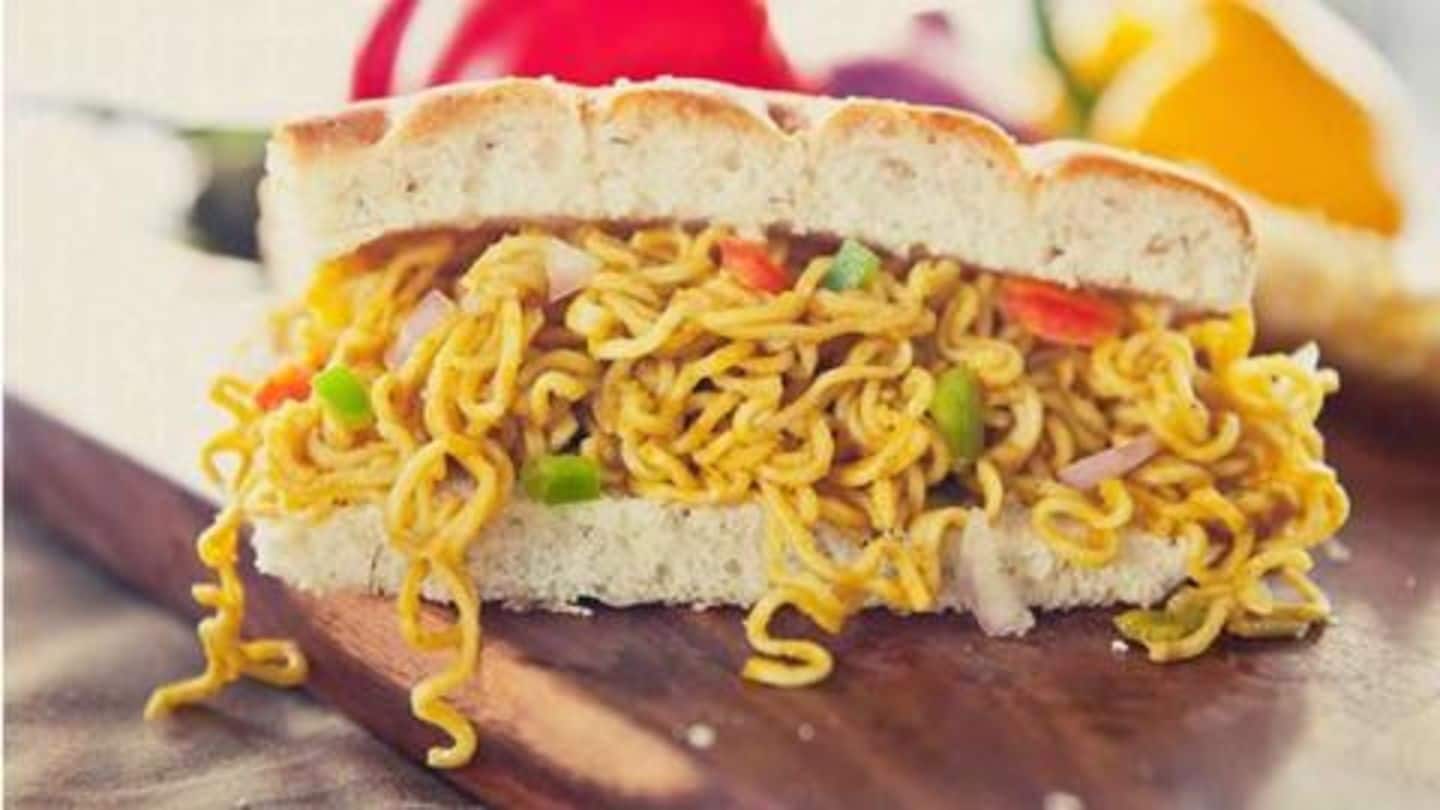 Maggi sandwiches Maggi sandwiches