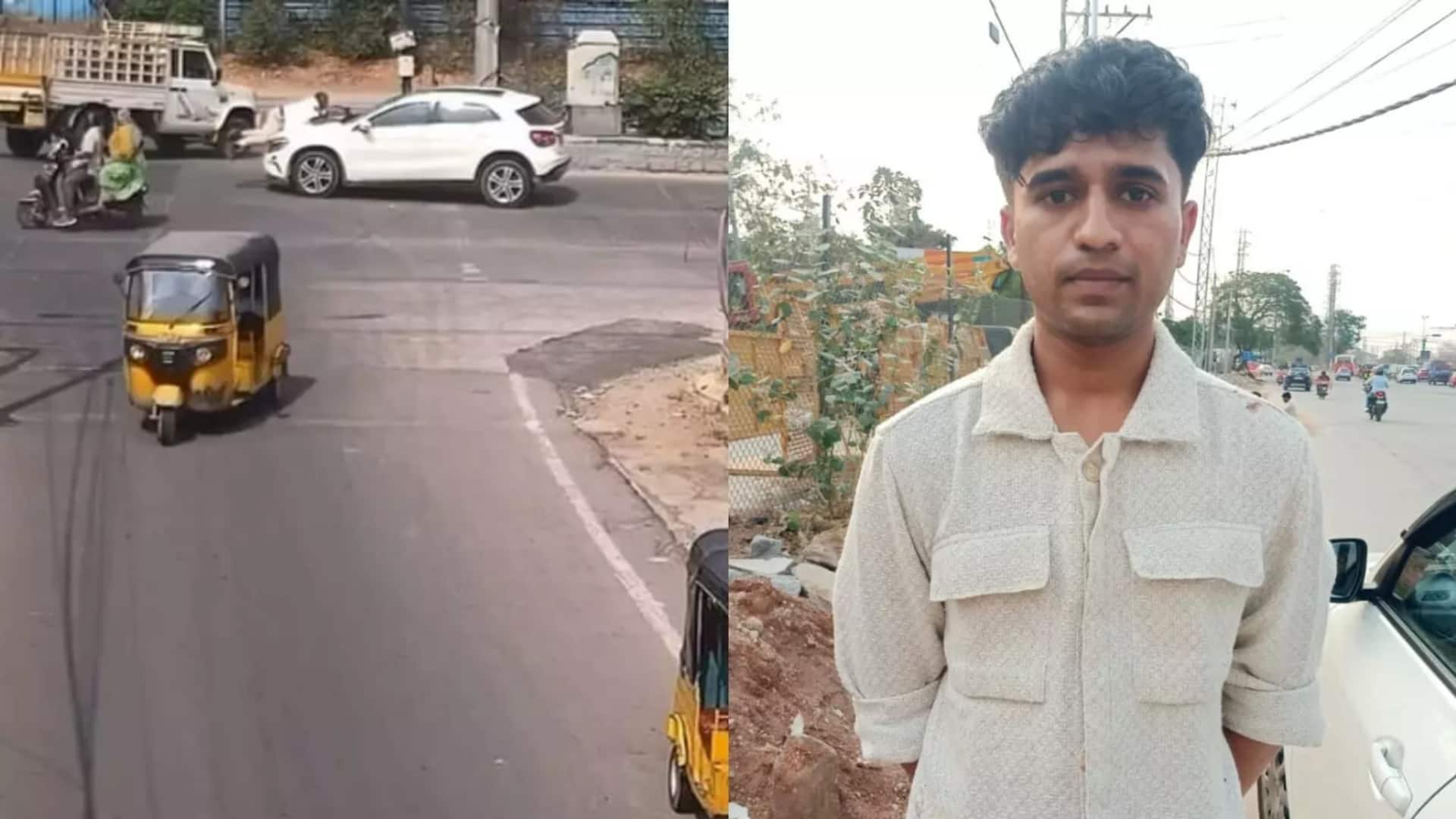 Drunk youth drags police constable on Mercedes bonnet for 800m