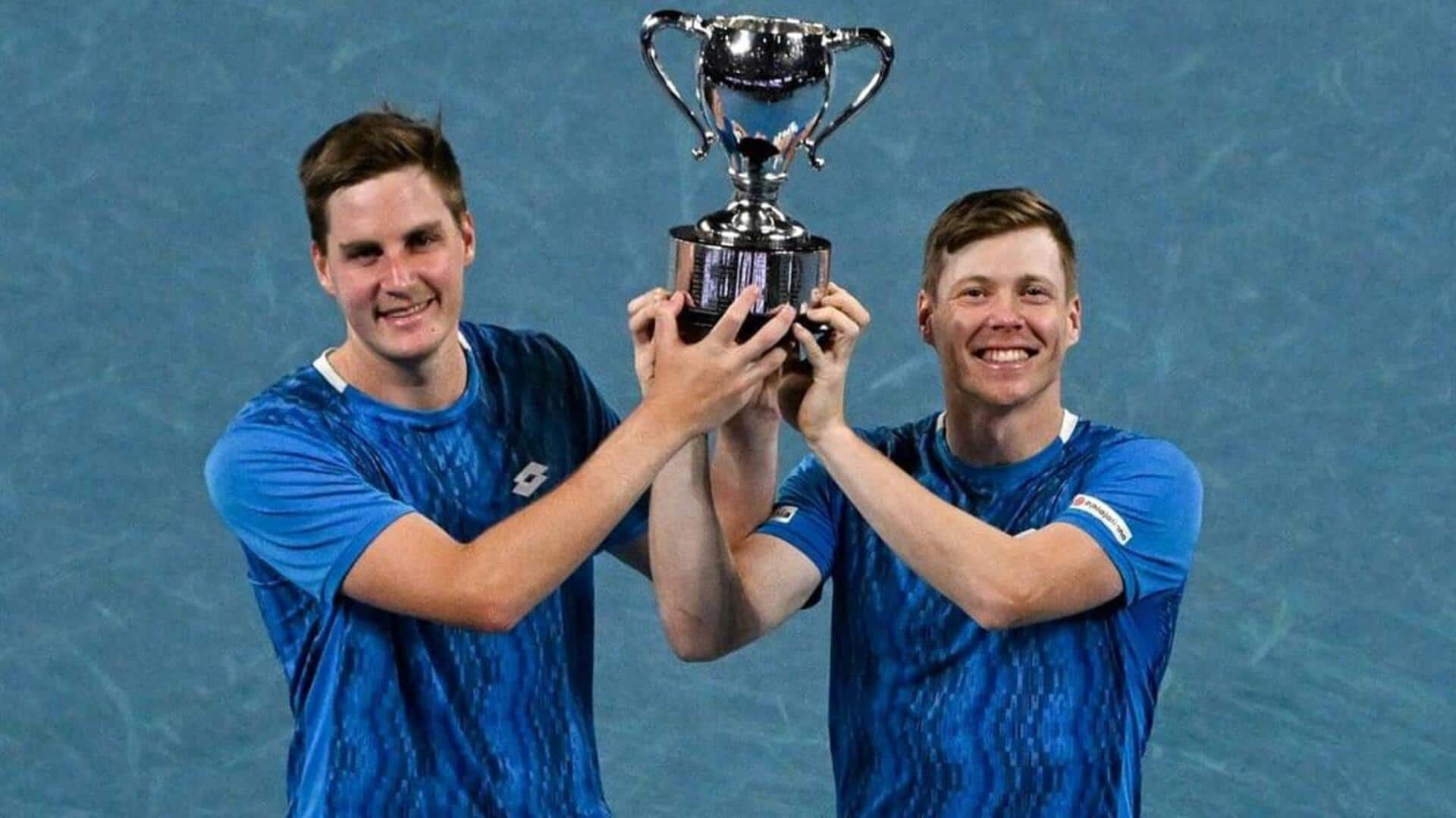 Australian Open holds men's doubles final in empty arena: Details