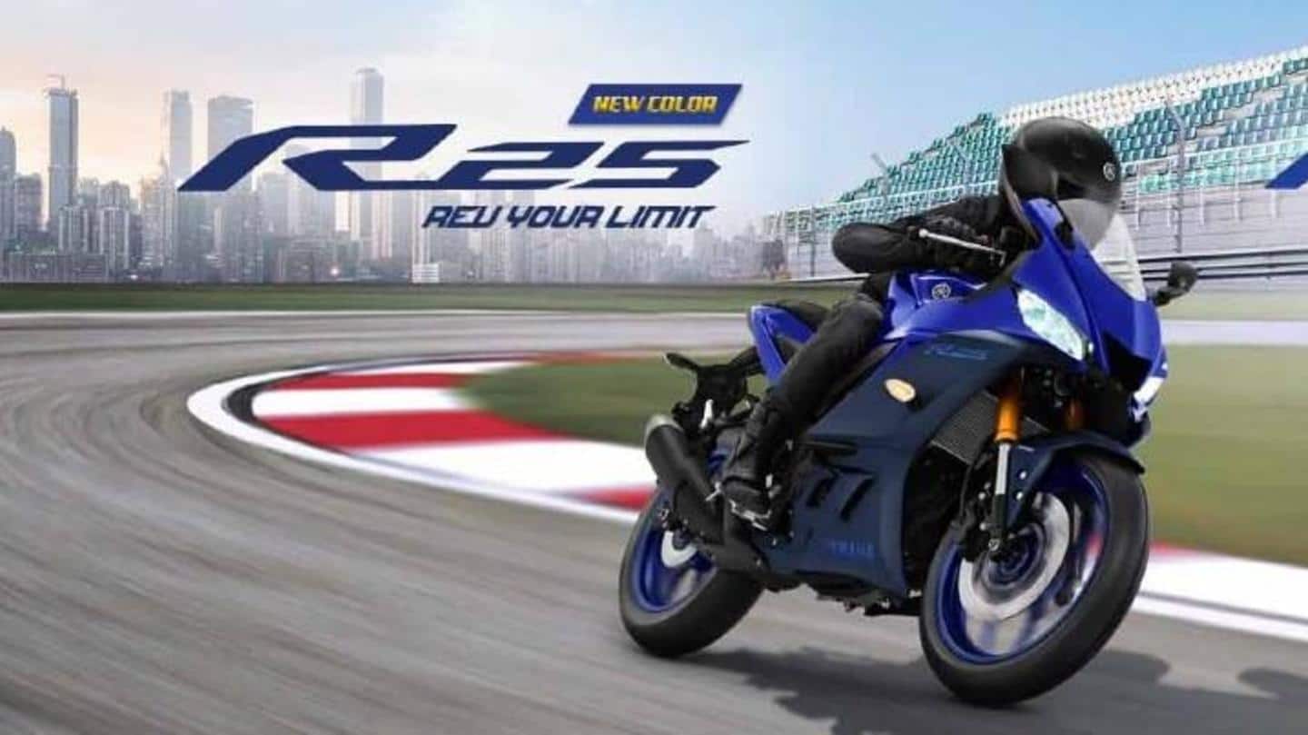 2022 Yamaha YZF-R25 arrives in Indonesia in two shades
