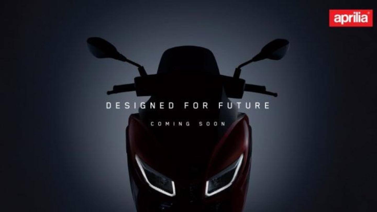 Ahead of launch, Aprilia SXR 160 maxi-scooter teased