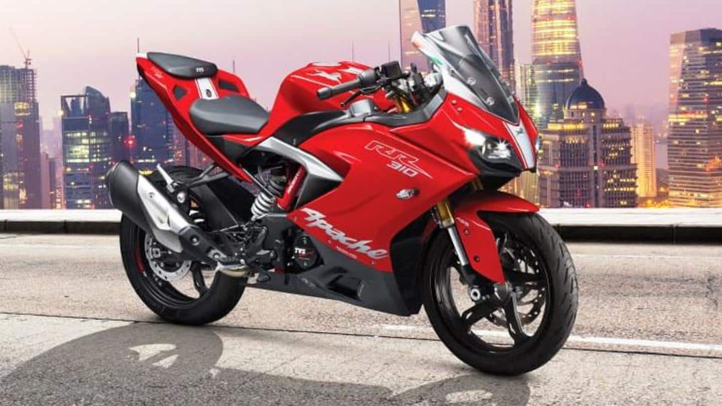 TVS Apache RR 310 becomes costlier by Rs. 2,000