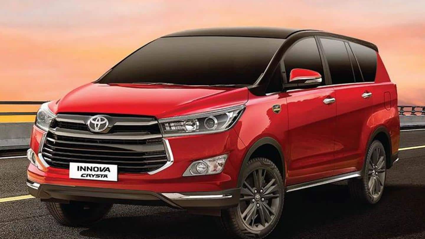 Toyota announces attractive financing offers for the Innova Crysta MPV