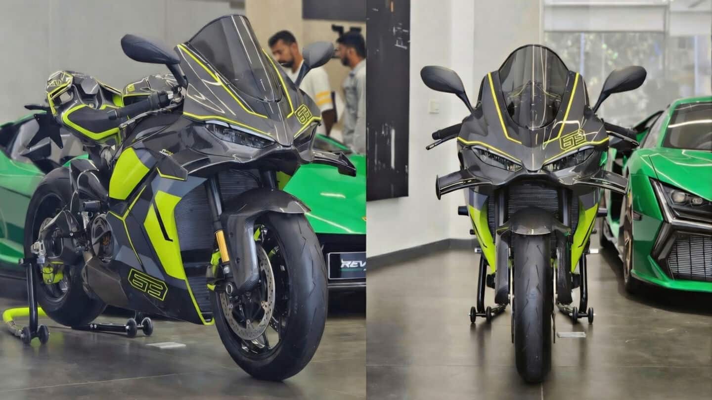Ducati's sole Panigale V4 Lamborghini bike for India has arrived