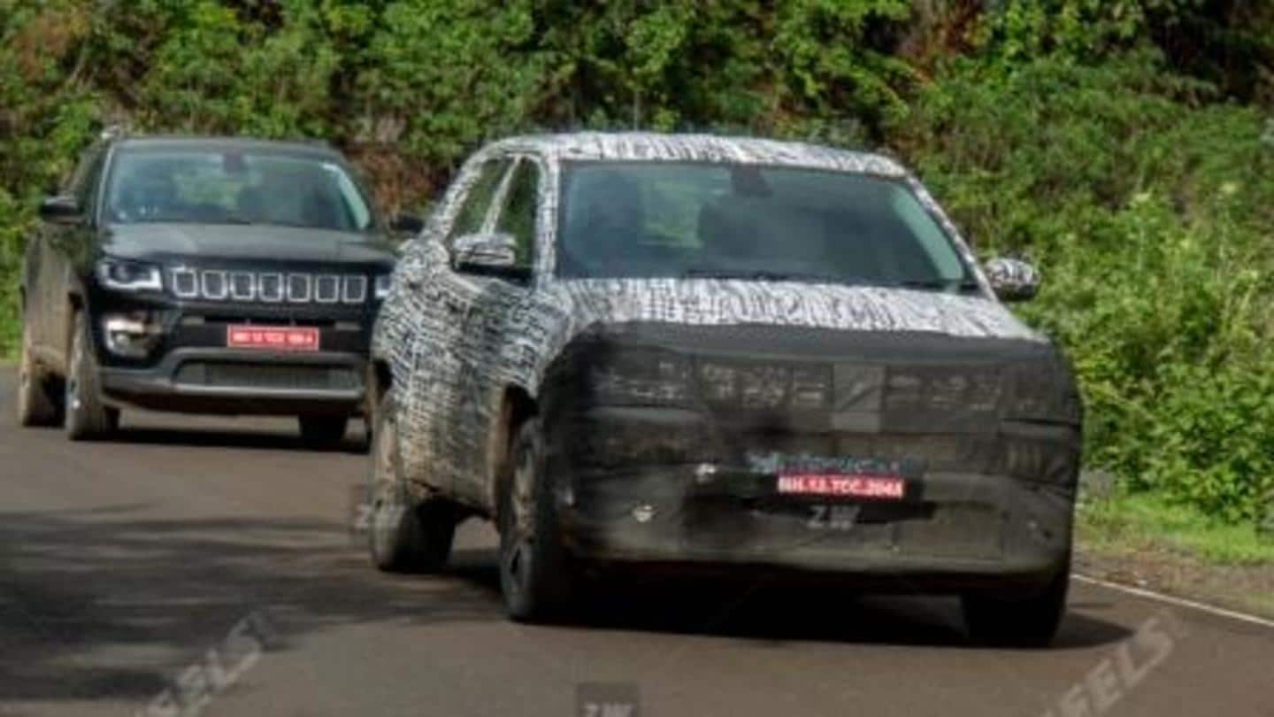 Ahead of launch, 2021 Jeep Compass (facelift) spotted testing