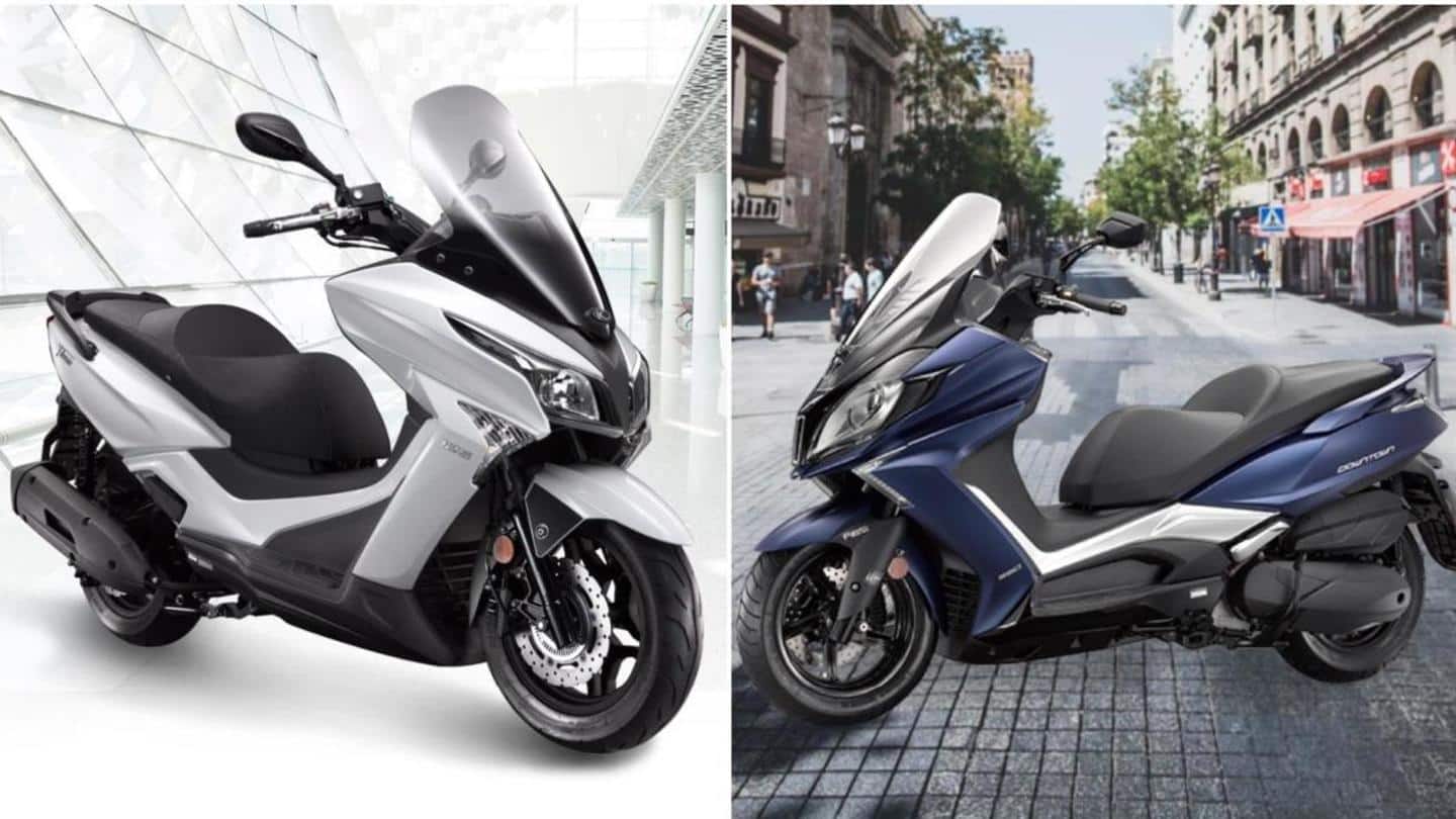 Kymco launches X-Town CT300i and DownTown 350i maxi-scooters