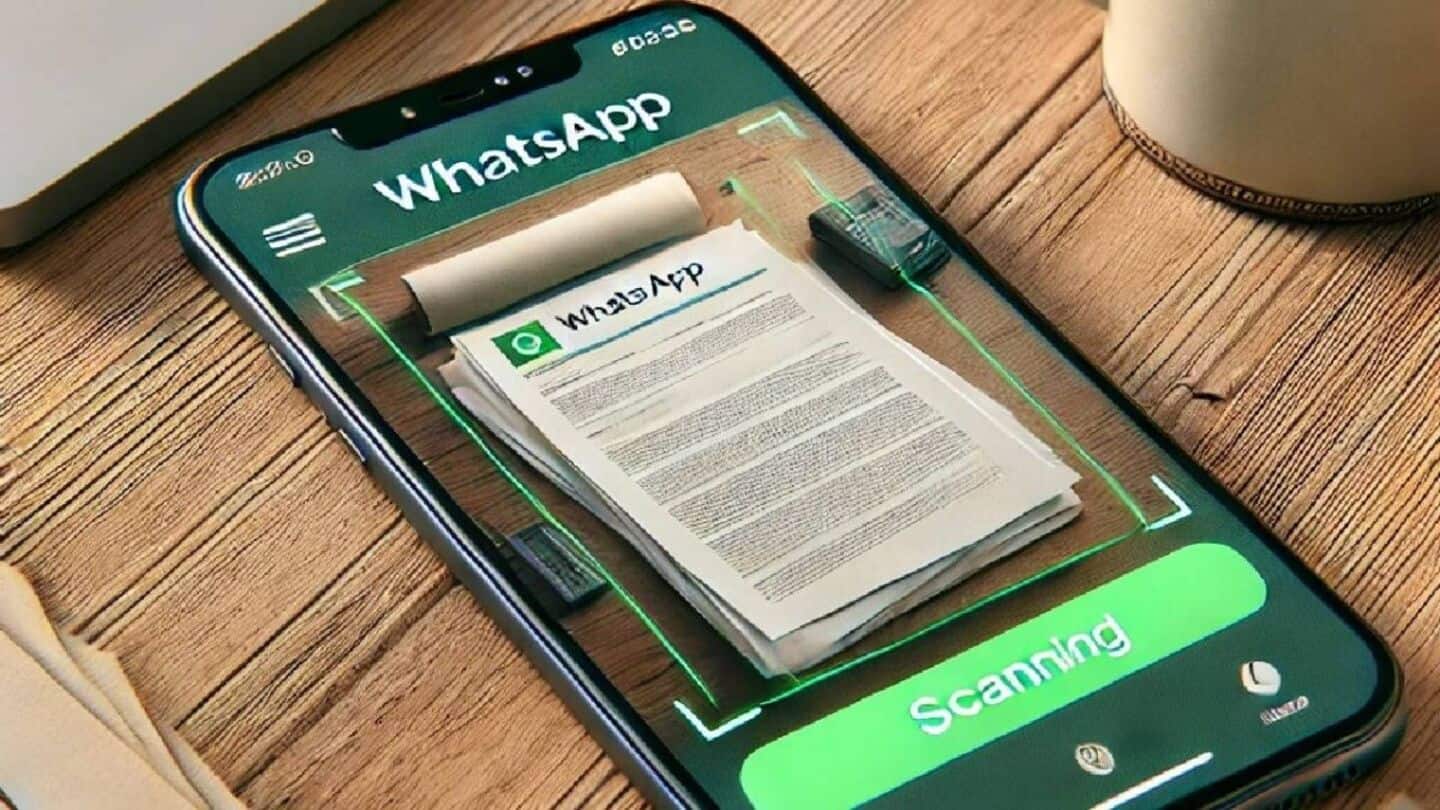 You can now scan documents on your phone via WhatsApp