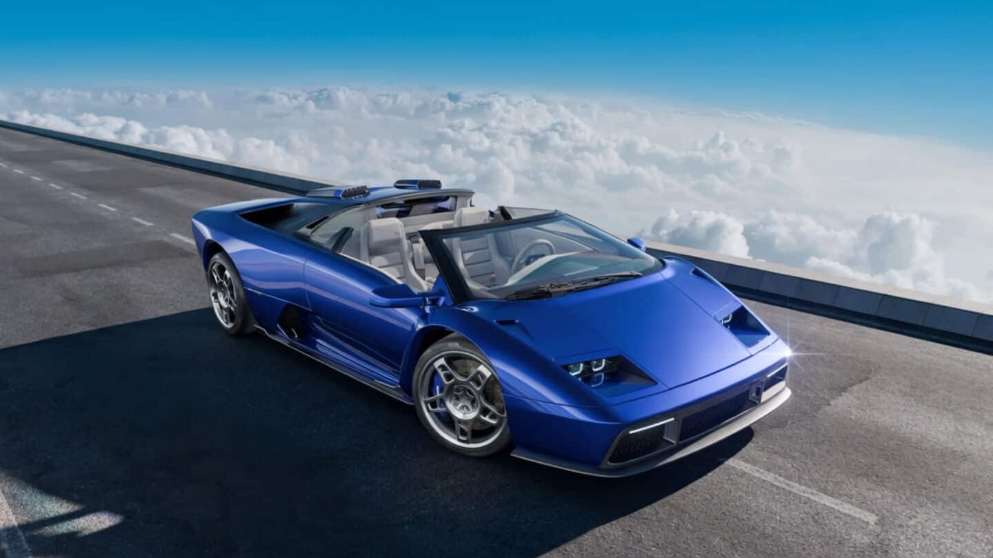 This roofless V12 roadster is a homage to Lamborghini Diablo