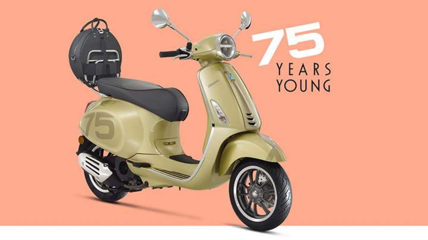 Vespa 75th-anniversary edition scooter to be launched on August 19